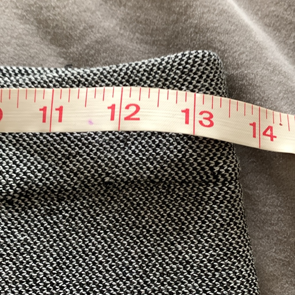 Zara S pull on skirt black and grey tweed - Picture 3 of 7